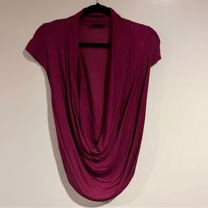 Maroon blouse top